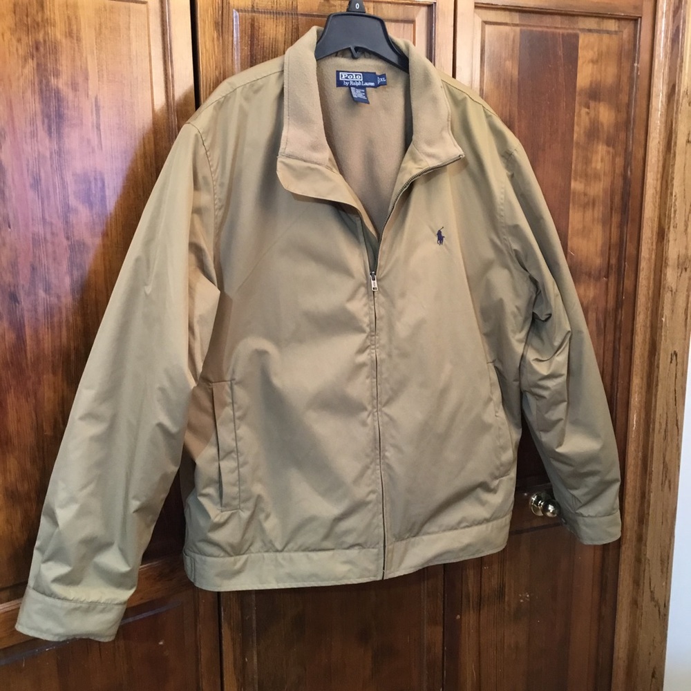 Polo man’s mid-weight jacket, XL, NWOT, pockets, zip closure, inside pocket
